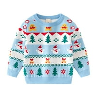 Dječji Božićni Džemperi za dječake i djevojčice, ružni Božićni džemper s dugim rukavima, Pleteni gornji dio od 2 do 9 godina