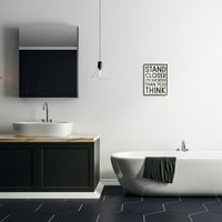 Stoji bliže zabavna drvena tekstura za kupaonicu uokvireni dizajn zidne umjetnosti riječi Daphne polselli