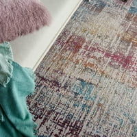 Višebojni tepih u stilu Ombre sive boje