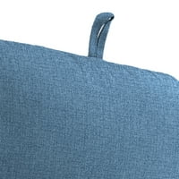 55 22 inčni čvrsti pravokutni jastuk za vanjsku stolicu s vezicama i petljom za vješalicu