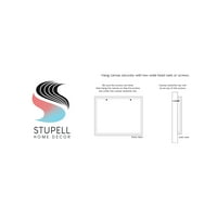 Stupell Industries s pet zvjezdica Kupaonica Smiješna riječ crno -bijela teksturirana dizajnerska platna zidna umjetnost Daphne Polselli