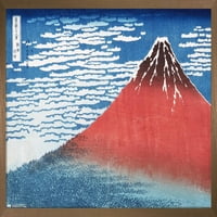 Lagani vjetar, vedro jutro, zidni poster Katsushiki Hokusai, 14.725 22.375