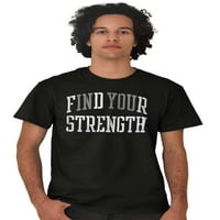 Pronađite snagu u svom treningu i motivirajte mušku grafičku majicu Tees od 9 do 3