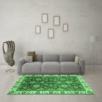 Tradicionalne prostirke za sobe u pravokutnom orijentalnom stilu u smaragdno zelenoj boji, 2' 3'