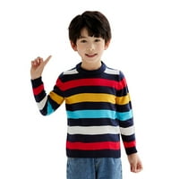 KaLI_store Džemper za djevojčice, džemper za djevojčice, dječji pulover dugih rukava, veste, tople majice, Crna, od 5 godina