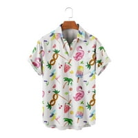 Ležerna havajska majica kratkih rukava za odrasle, prozračni top