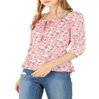 Jedinstvene ponude Elegantna cvjetna cvjetna cvjetna cvjetna bluza bluza