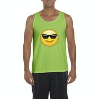 - Muška majica bez rukava za muškarce-Emoji sa sunčanim naočalama