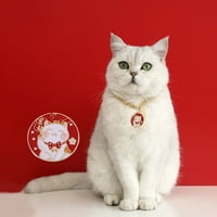 Ogrlica za mačke, spektakularni blagdanski privjesak s božićnim uzorkom zeca, ogrlica s lancem za kućne mačke i pse za svakodnevnu