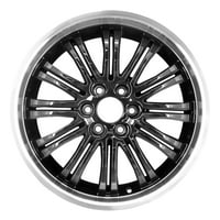 Obnovljeni OEM aluminijski legura kotača, crna W obrađena prirubnica, odgovara 2009-Cadillac escalade ext