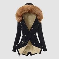 ;/ Ženski casual zimski kaput Plus size jakna s reverom s dugim rukavima Vintage casual uredske jakne zimski kaputi za djevojčice
