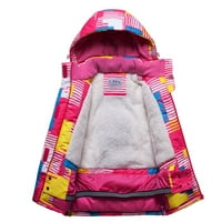_ Dječje zimsko kamuflažno odijelo s pametnim električnim grijanjem, zimsko debelo u donjem dijelu, vruće ružičasto, od 4 godine