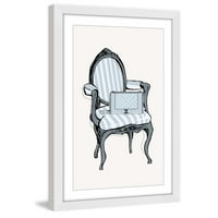 Marmont Hill prugana stolica Loretta tako uokvirena slikarski tisak
