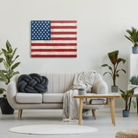 Rustikalna Američka zastava u stilu crvene, bijele i plave točkice, 30, dizajn ruana Manninga