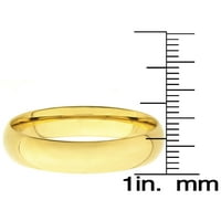 Obalni nakit Zlatni zakrivljeni prsten od nehrđajućeg čelika