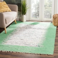 2'3 8'pamučni tepih s pletenim obrubom od Bjelokosti
