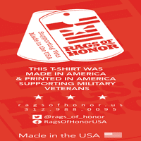 Mornarička zastava s natpisom zakletva vjernosti, izrađena u SAD-u, majica s grafičkim prikazom u znak podrške veteranima
