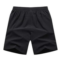 Muške Ležerne kratke hlače-Ležerne široke kratke hlače u crnoj boji, Veličina $