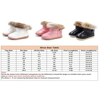 Čizme za djevojčice, čizme za snijeg, tople cipele s plišanom podstavom, ružičaste 9