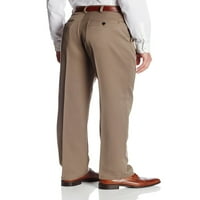 Muške hlače klasičnog kroja u stilu A-liste sa skrivenim proširivim strukom, jednobojne sprijeda