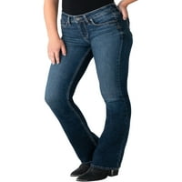 Silver Jeans Co. Ženske Suki Mid Rise Slim Bootcut traperice, veličine struka 24-36