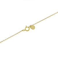 Marisol & Poppy CZ slonova ogrlica u zlatu preko srebra za žene, tinejdžer