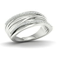 13K dijamantni zaručnički prsten od 10k bijelog zlata