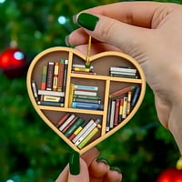 Dekor sobe za ljubitelje knjiga viseća polica za knjige u obliku srca akrilni ukras Kućni dekor