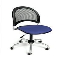 Model + rotirajuća Stolna stolica od tkanine bez naslona za ruke, boja kolonijalno plava