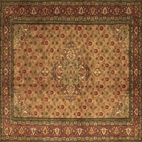 Tradicionalni pravokutni perzijski tepisi u smeđoj boji za prostore tvrtke, 7' 10'
