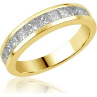 1. Jubilarni prsten od žutog zlata od 14 karata s dijamantnim rezom br.