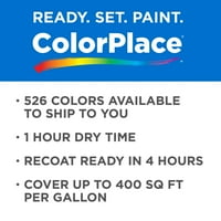 Colorplace klasična vanjska kuća boja, dimna siva, ravna, galon