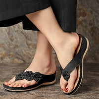 OAVQHLG3B Ženske sandale izgled protežu ortopedski sandale slajd sandale tkani plaža Križa Klin papuče i cipele