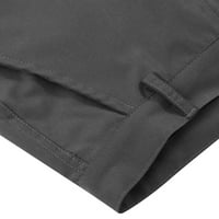 Teretne hlače za muškarce, muške jesenske / zimske ljetne hlače, ležerni kombinezoni, ravne Muške hlače s više džepova, sive boje