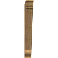 Ekena Millwork 1 2 W 38 D 44 h Tradicionalna tradicionalna glatka glatka nosača, zapadnjački crveni cedar