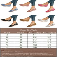 Ženske natikače od PU kože prozračne Ležerne cipele za šetnju crna Veličina 8,5