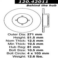 Središnji dijelovi rotora disk kočnice N:120.42011