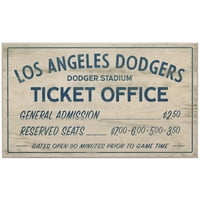 Drveni natpis na blagajni Los Angeles Dodgersa 10 17