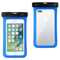 Vodootporna futrola za iPhone plus 6s Plus Plus ili uređaji s remenom za zglob u plavoj 3-paketi