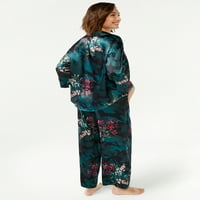 Ženski satenski pidžama Set za spavanje od 2 komada, veličine od 0 do 3 inča