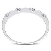 Miabella Ženska karat T.W. Diamond Platinum SemieTernity Anniversary Band