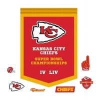 Kansas City Chiefs: Super Bowl Champions Banner - Giant NFL uklonjivi zidni naljepnica