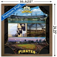 Pittsburgh Pirates-plakat na zidu u parku u parku, 14.725 22.375