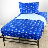 Duke Blue Devils pamuk, set lima - ravni lim, opremljeni list, futrola za jastuke, blizance, boje tima
