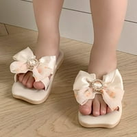 Široke sandale za djevojčice, djevojčice, neklizajuće sandale za princeze s mekim ravnim potplatom, cipele za djevojčice u bež boji