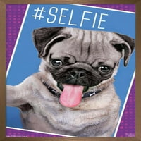 Kate Kimberlin-mačići-Pug-Selfie plakat na zidu s gumbima, 14.725 22.375