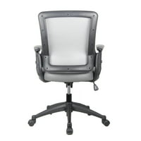 Stolna stolica za dom, uredska stolica AUKFA ergonomska, usred udobna mreža za prozračnu mrežu zadatak uredske stolice s visinom
