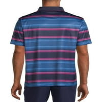 Muške polo majice s prugama za golf, veličine do 5 inča