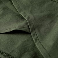 Ženske Capri hlače Plus veličine jednobojne rastezljive hlače visokog struka ležerni udobni Kapri širokog kroja široke ošišane hlače