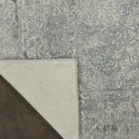 Prirodne rustikalne teksture apstraktna bjelokost Siva plava 2'2 7'6 prostirka za prostor za sjedenje